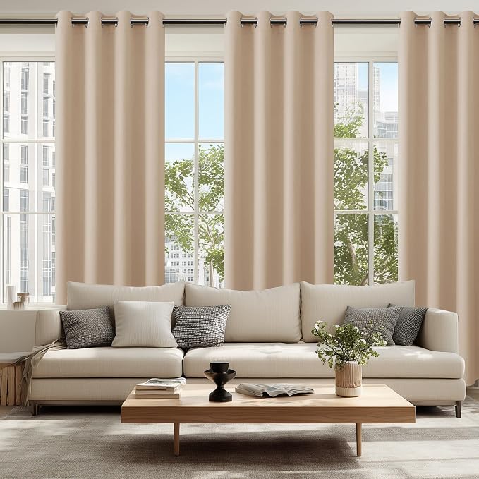 Blackout Curtains for Bedroom, 52 x 84 Inches Long, 2 Panels | Thermal - Image 6