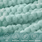 BEDELITE Haze Blue Throw Blanket - Image 3