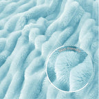 Exclusivo Mezcla Striped Fleece Throw Blanket - Image 5