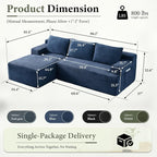 96" Sectional Couches for Living Room Cloud Couch Sofa - Image 2