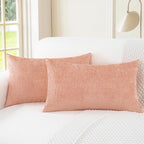CaliTime Decorative Couch Throw Pillow Covers 26 X 16 Inches Dusty Pink | Pack by CaliTime