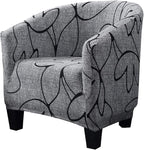 SearchI Club Chair Slipcover Stretch Barrel Chair Covers Printed Tub Chair by SearchI