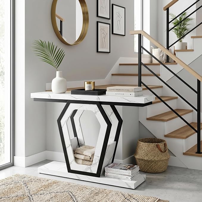senlin Sofa Table 47.3 Inch Narrow Console Table - Image 8