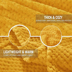 Exclusivo Mezcla Large Waffle Fleece Throw Blanket - Image 5