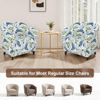 SearchI Club Chair Slipcover Stretch Barrel Chair Covers Printed Tub Chair - Image 7