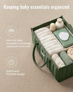 Blissful Diary Baby Diaper Caddy Organizer, Stylish Storage Basket - Image 4