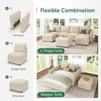 HONBAY Modular Sofa U Shaped Sectional Couch - Image 5