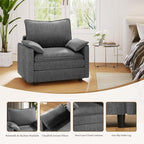 Vesgantti 40" Single Seat Sofa, Comfy Cloud Couch Deep Seat Upholstered Couch - Image 5