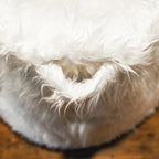 Big Joe Milano Bean Bag Chair, Ivory Shag Fur, Soft Faux Fur, 2.5 feet - Image 6