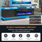 Modern Table Set Includes 70" Fireplace TV Stand & 47" Coffee Table - Image 5