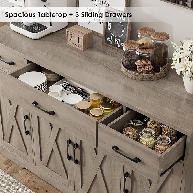 HOSTACK Buffet Sideboard Cabinet - Image 5