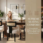 VESCASA Linen Upholstered Dining Chairs - Image 2