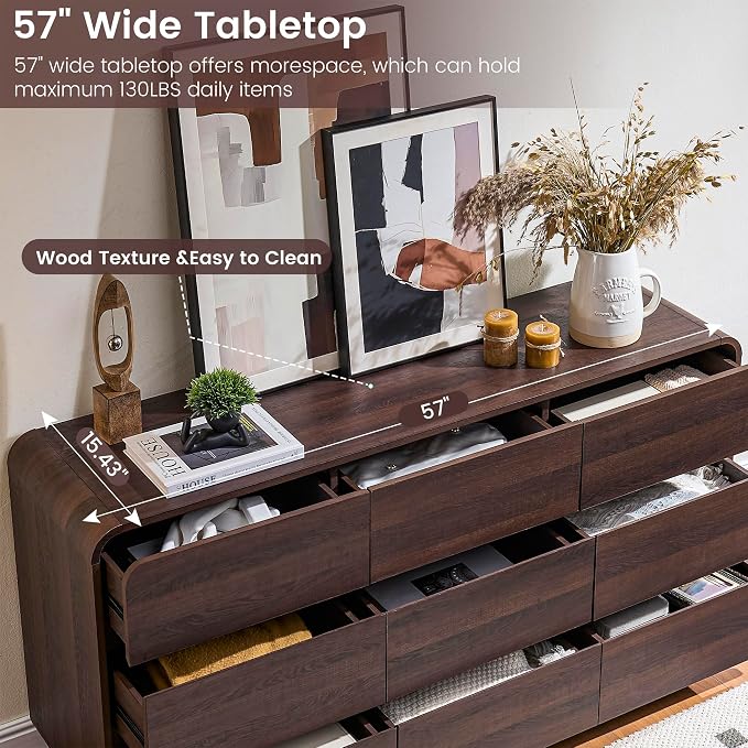 Standifurno 9 Drawer Double Dresser - Image 5
