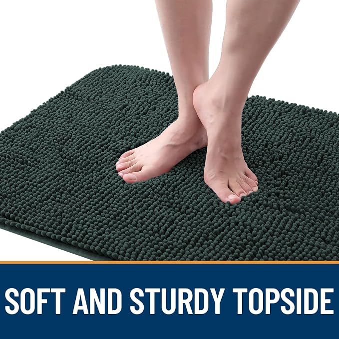 OLANLY Dog Door Mat for Muddy Paws 59x20, Super Absorbent Chenille Mud Mat | - Image 4