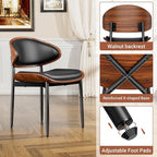 YaFiti Dining Chairs Set of 2, Dining Room and Kitchen Chairs, Mid Century - Image 6