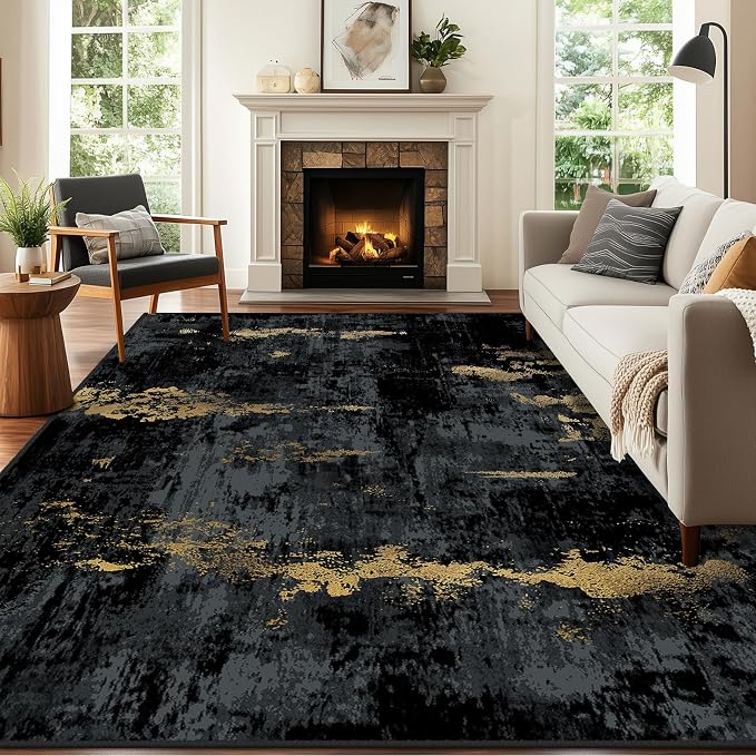 RELEANY Washable 9'x12' Abstract Area Rug - Image 9
