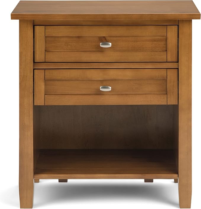 SIMPLIHOME Warm Shaker Bedside Table - Image 6