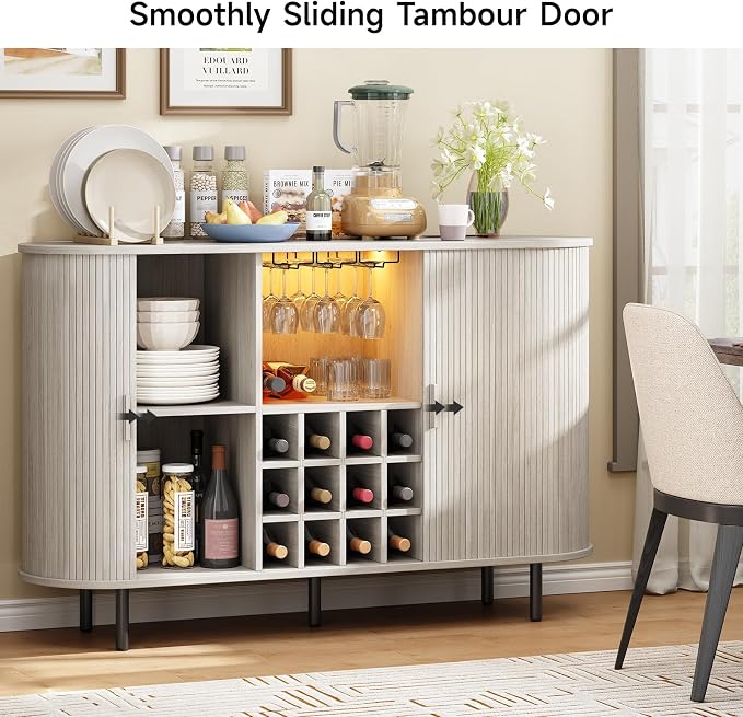ONBRILL 55" Wine Bar Cabinet - Image 8