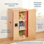 ECR4Kids Wooden Pretend Play Kitchen Refrigerator - Image 4