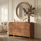 Curved 8-Drawer Dresser for Bedroom, 53.82" Wide Modern Chest of Drawers by TheBeautyofRusticRefined