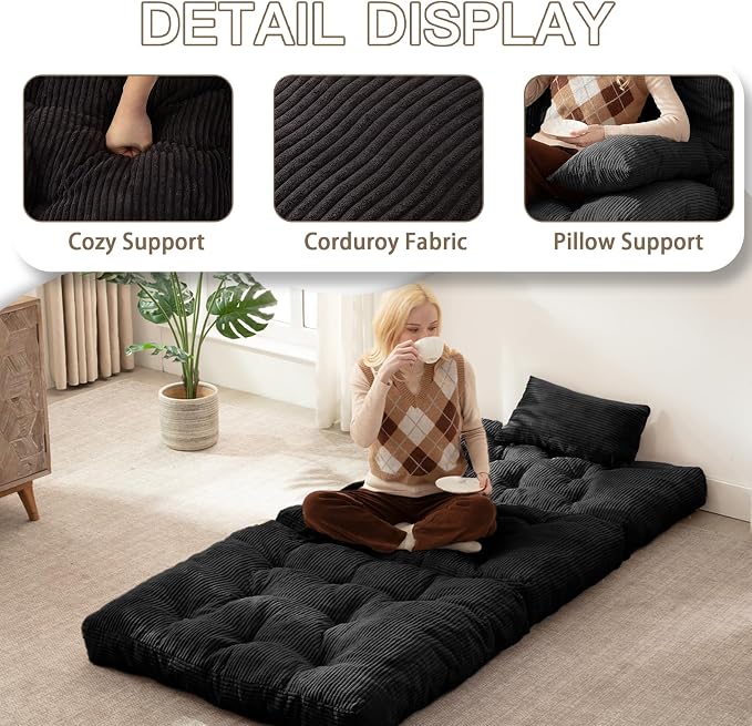 Folding Sofa Bed, Convertible Sleeper Chair - Image 6