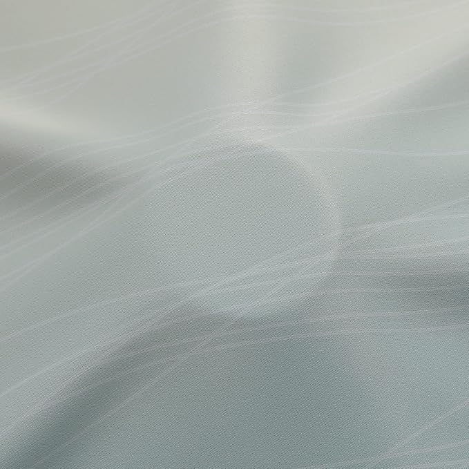 Aqua and Beige Ombre Blackout Bedroom Curtains 102 Inches | Thermal Insulated - Image 8