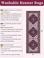 SERISSA 2'6"x8' Washable Non Slip Boho Runner Rug - Image 6