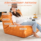 Hobestluk Giant Bean Bag Chair Lazy Floor Sofa, Memory Foam Fireside Sofa - Image 4