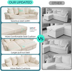 LINSY HOME 90.5'' Sectional Sleeper Sofa - Image 4