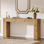 Solid Wood Console Table, 63-Inch Farmhouse Sofa Table Behind Couch - Image 8