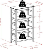 Winsome Studio 3-Tier Bookshelf, Classic Display Bookcase, Functional & Stylish - Image 3