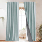 NICETOWN Seafoam Green Blackout Curtains by NICETOWN