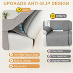 HDCAXKJ 100% Waterproof Reclining Sectional Couch Covers L Shape Recliner Sofa - Image 4