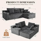 GRUSIGN Cloud Sectional Boneless Couches - Image 2