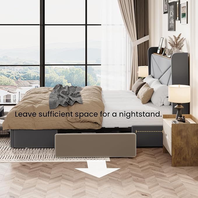 SHA CERLIN King Size Bed Frame - Image 8