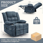 Korser 360° Swivel Rocker Recliner - Image 2