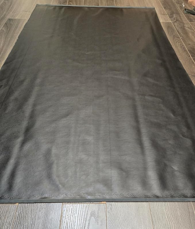 NAT Leathers | Black Soft Faux Vegan Leather PU | 5 Yard Cut by The Yard | - Image 6