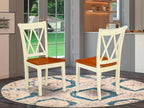 East West Furniture CLC-BMK-W Clarksville Dining Room Chairs - Image 2