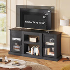 WLIVE Farmhouse TV Stand for 65 inch TV, Open Shelves TV Console for Living - Image 4