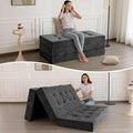 MAXYOYO 6" Folding Sofa Bed for Floor, Tufted Tri-Fold Floor Mattress by MAXYOYO