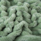 Sage Green Fleece Throw Blanket 60”×80” - Image 6