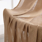 MIULEE Brown Linen Curtains 52x90 Inches Long - Image 6