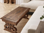 Lightnpro Handcrafted Mango Wood Rectangular Coffee Table - Image 8