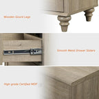 WAMPAT Farmhouse Nightstand - Image 3
