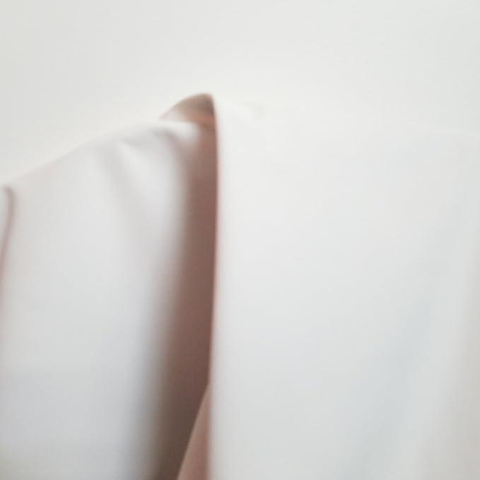 White Soft Faux Vegan PU {Peta Approved Vegan} Leather by The Yard Synthetic - Image 2