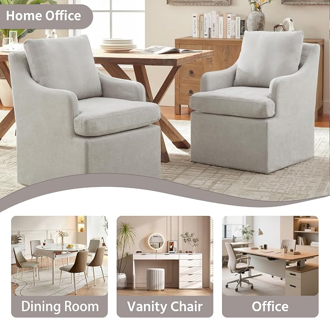 VKNOW Upholstered Dining Chairs, Modern Kitchen Chairs Dinner Chairs - Image 8