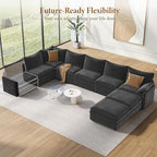 Vesgantti Large Modular Sectional Sofa, Big Comfy Cloud Couch - Image 8