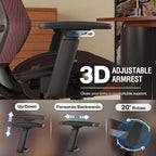 ELABEST Mesh Office Chair, Ergonomic Computer Desk Chair, Sturdy Task Chair- - Image 5
