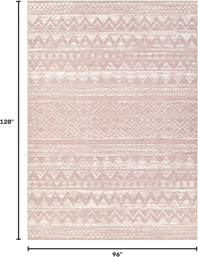 cotiled Boho 8x10 Area Rugs for Living Room: Large Moroccan Washable Rug | - Image 2
