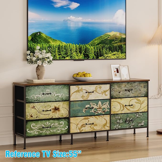 Tohomeor Dresser with Drawers for Bedroom Chest of Drawers Fabric Dresser for - Image 6